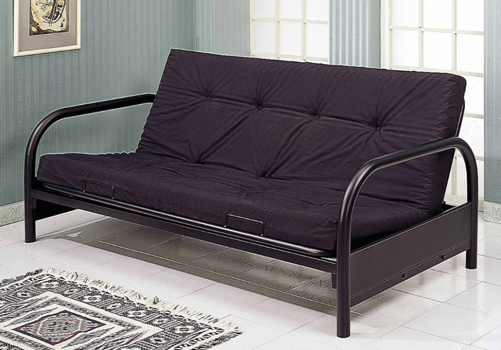 Full Futon Frame Black with 8” Mattress