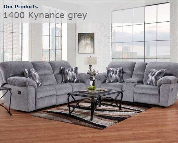 1400 Kynance Grey Sofa Set