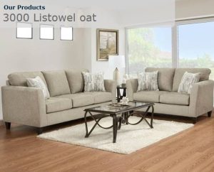 3000 Listowel Oat Sofa Set