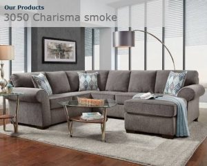 3050 Charisma Smoke Sofa Set
