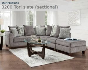 3200 Tori Slate Sectional Sofa Set