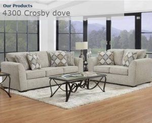 4300 Crosby Dove Sofa Set