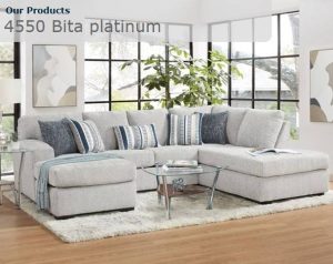 4450 Bita Platinum Sofa Set