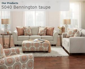 5040 Bennington Taupe Sofa Set