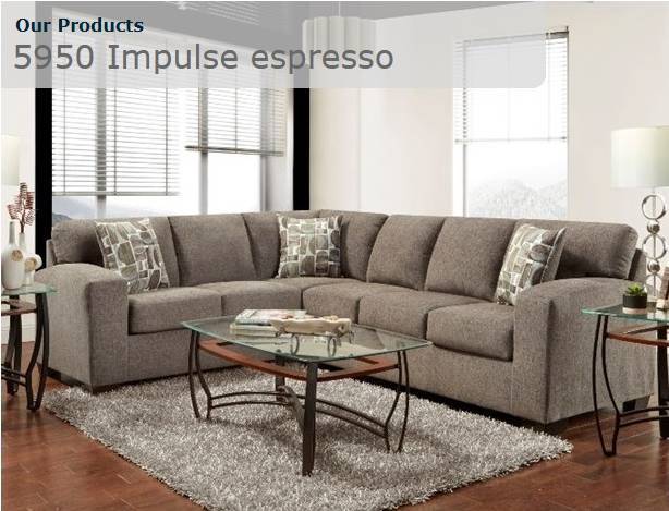 5950 Impulse Espresso Sofa Set