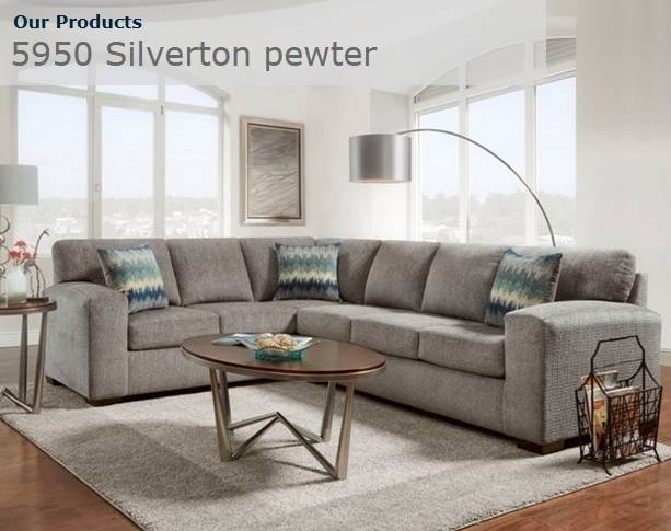 5950 Silverton Pewter Sofa Set