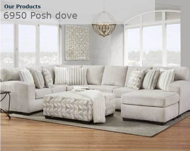 6950 Posh Dove Sofa Set