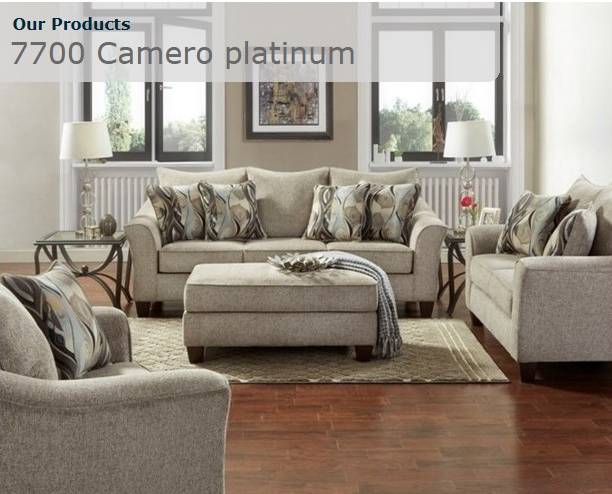 7700 Camero Platinum Sofa Set