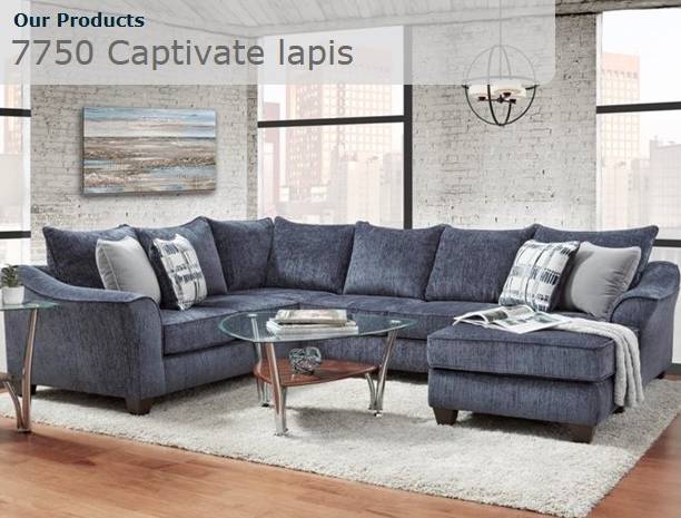 7750 Captivate Lapis Sofa Set