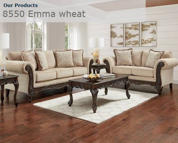 8550 Emma Wheat Sofa Set