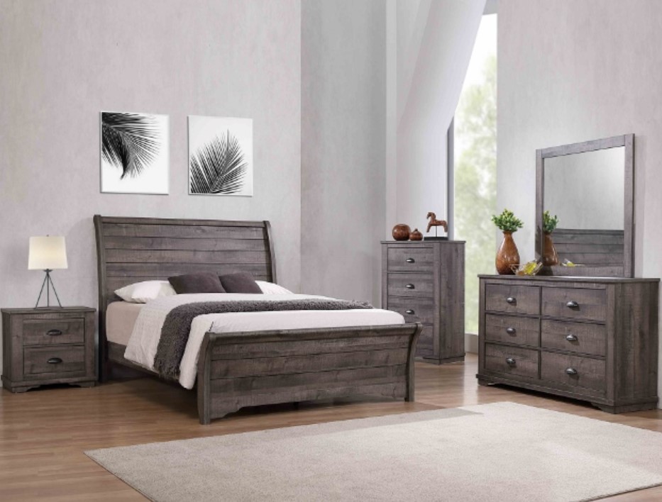 Setb8100 Coralee Bedroom Group Grey
